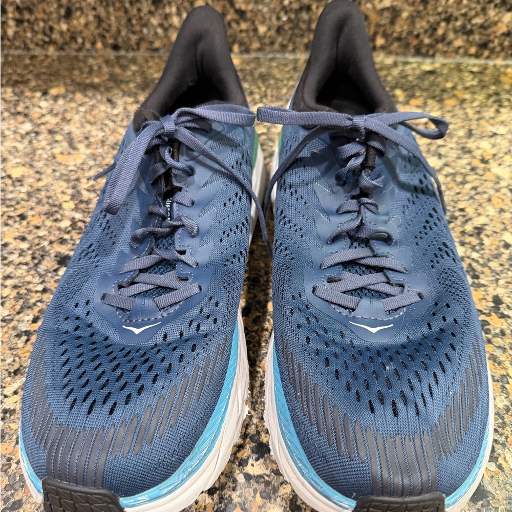 Hoka Navy and Black Athletic Shoes men’s size 11.5 Clifton 7 - Picture 4 of 10